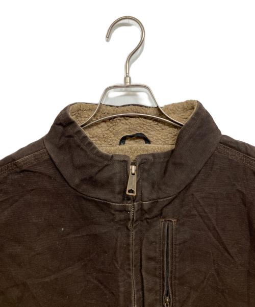 CarHartt（カーハート）CarHartt (カーハート) ボアライナー ダックフルジップベスト ブラウン サイズ:Lの古着・服飾アイテム