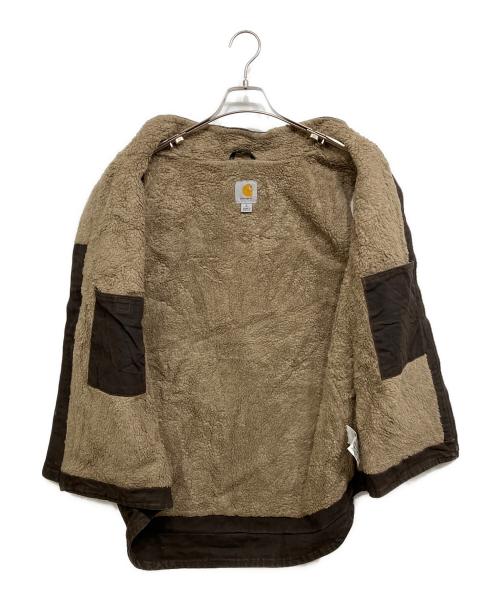 CarHartt（カーハート）CarHartt (カーハート) ボアライナー ダックフルジップベスト ブラウン サイズ:Lの古着・服飾アイテム