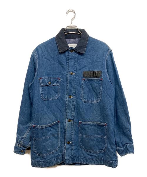 Sears（シアーズ）Sears (シアーズ) 裏ブランケットデニムカバーオール インディゴ サイズ:Lの古着・服飾アイテム