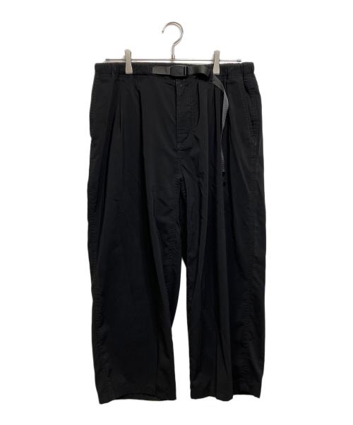 GRAMICCI（グラミチ）GRAMICCI (グラミチ) Bshop (ビショップ) 別注 2タックワイドテーパードパンツ ブラック サイズ:XLの古着・服飾アイテム