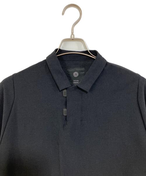 teatora（テアトラ）TEATORA (テアトラ) CAPSULESNAP POLO SHIRT GC ブラック サイズ:4の古着・服飾アイテム