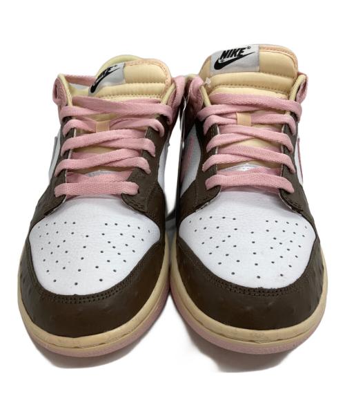 NIKE（ナイキ）NIKE (ナイキ) DUNK LOW BY YOU ピンク×ブラウン サイズ:US8.5 未使用品の古着・服飾アイテム