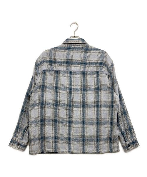 JOURNAL STANDARD relume（ジャーナルスタンダード レリューム）JOURNAL STANDARD relume (ジャーナルスタンダード レリューム) リング オンブレーチェックシャツ スカイブルー サイズ:Lの古着・服飾アイテム