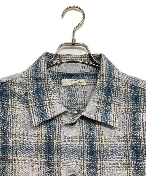 JOURNAL STANDARD relume（ジャーナルスタンダード レリューム）JOURNAL STANDARD relume (ジャーナルスタンダード レリューム) リング オンブレーチェックシャツ スカイブルー サイズ:Lの古着・服飾アイテム