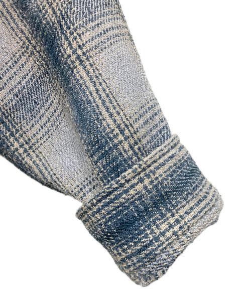 JOURNAL STANDARD relume（ジャーナルスタンダード レリューム）JOURNAL STANDARD relume (ジャーナルスタンダード レリューム) リング オンブレーチェックシャツ スカイブルー サイズ:Lの古着・服飾アイテム