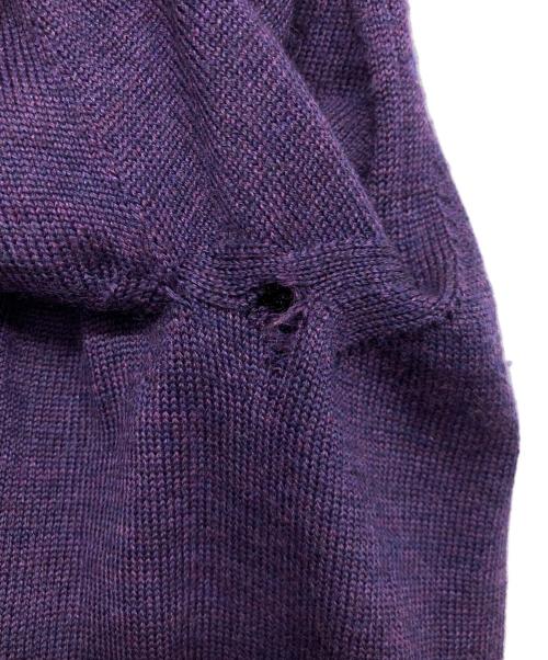 Vivienne Westwood man（ヴィヴィアン ウェストウッド マン）Vivienne Westwood man (ヴィヴィアン ウェストウッド マン) オーブ刺繍ウールカーディガン パープル サイズ:46の古着・服飾アイテム