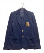 POLO RALPH LAURENポロ・ラルフローレン）の古着「イニシャルロゴ刺繍ブレザー」｜ネイビー