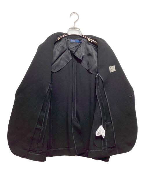 POLO RALPH LAUREN（ポロ・ラルフローレン）POLO RALPH LAUREN (ポロ・ラルフローレン) エンブレム刺繍ブレザー ブラック サイズ:14の古着・服飾アイテム