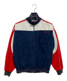 adidas（アディダス）の古着「ベロアトラックジャケット」｜ネイビー