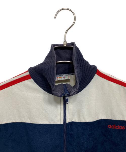 adidas（アディダス）adidas (アディダス) ベロアトラックジャケット ネイビー サイズ:Mの古着・服飾アイテム