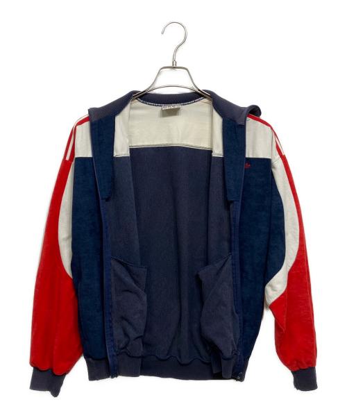 adidas（アディダス）adidas (アディダス) ベロアトラックジャケット ネイビー サイズ:Mの古着・服飾アイテム