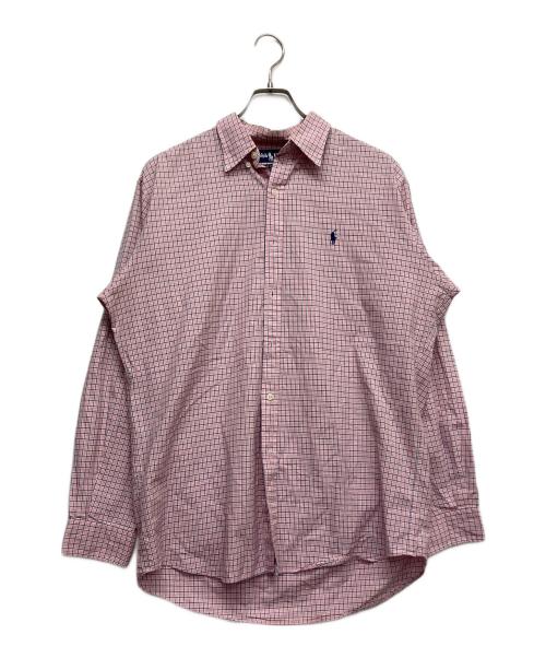 RALPH LAUREN（ラルフローレン）RALPH LAUREN (ラルフローレン) ボタンダウンチェックシャツ ピンク サイズ:Mの古着・服飾アイテム