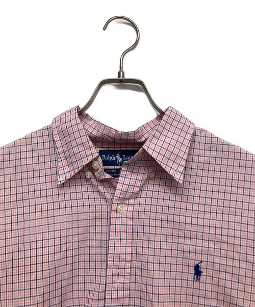 RALPH LAUREN（ラルフローレン）RALPH LAUREN (ラルフローレン) ボタンダウンチェックシャツ ピンク サイズ:Mの古着・服飾アイテム