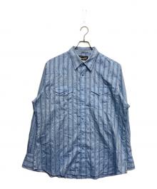 Wrangler（ラングラー）の古着「OLDウエスタンシャツ」｜ブルー