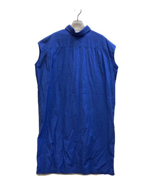 Gymphlex（ジムフレックス）Gymphlex (ジムフレックス) ノースリーブ B.D.シャツドレス/GY-B0246 ネイビー サイズ:12 未使用品の古着・服飾アイテム