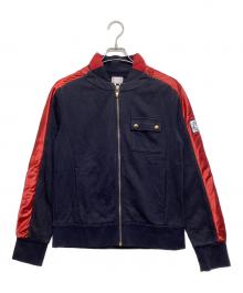 MONCLER GAMME BLEU（モンクレール ガム ブルー）の古着「サイドラインブルゾン」｜ブラック×レッド