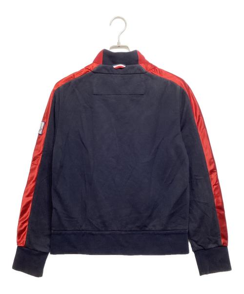 MONCLER GAMME BLEU（モンクレール ガム ブルー）MONCLER GAMME BLEU (モンクレール ガム ブルー) サイドラインブルゾン ブラック×レッド サイズ:Mの古着・服飾アイテム