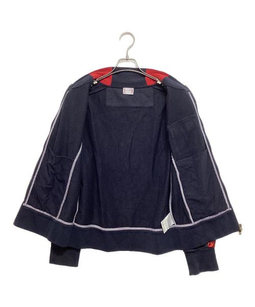 MONCLER GAMME BLEU（モンクレール ガム ブルー）MONCLER GAMME BLEU (モンクレール ガム ブルー) サイドラインブルゾン ブラック×レッド サイズ:Mの古着・服飾アイテム