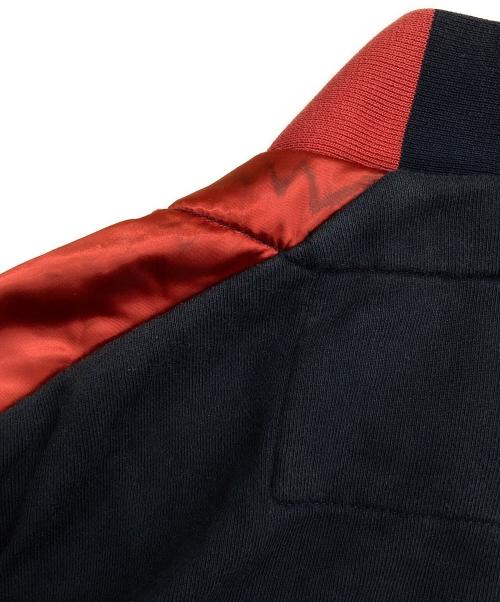MONCLER GAMME BLEU（モンクレール ガム ブルー）MONCLER GAMME BLEU (モンクレール ガム ブルー) サイドラインブルゾン ブラック×レッド サイズ:Mの古着・服飾アイテム
