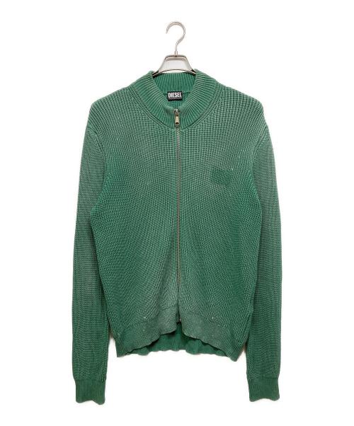 DIESEL（ディーゼル）DIESEL (ディーゼル) ドライバーズニット グリーン サイズ:XLの古着・服飾アイテム