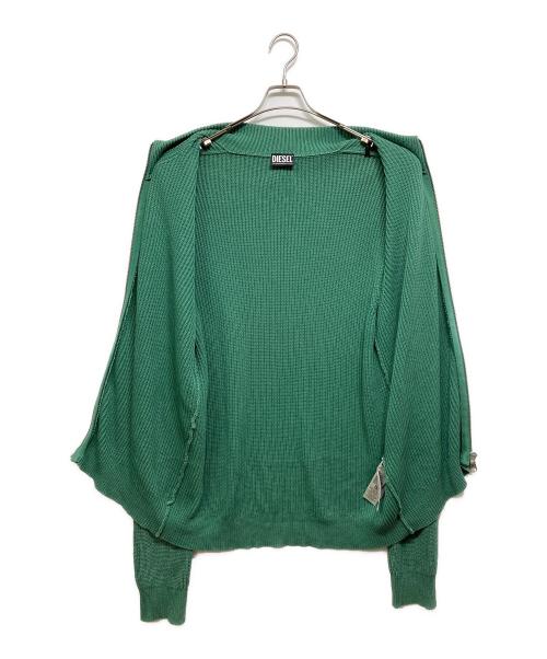 DIESEL（ディーゼル）DIESEL (ディーゼル) ドライバーズニット グリーン サイズ:XLの古着・服飾アイテム