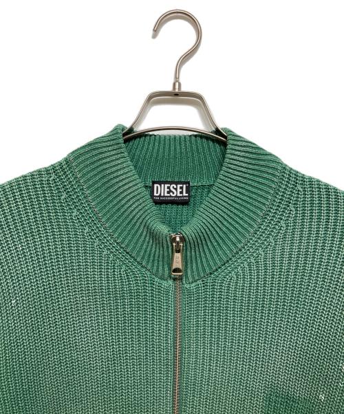 DIESEL（ディーゼル）DIESEL (ディーゼル) ドライバーズニット グリーン サイズ:XLの古着・服飾アイテム