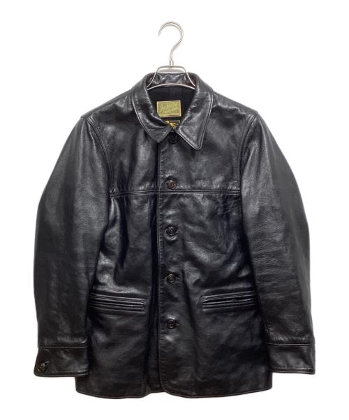 Joe McCOY（ジョーマッコイ）Joe McCOY (ジョーマッコイ) レザーカーコート ブラック サイズ:38の古着・服飾アイテム