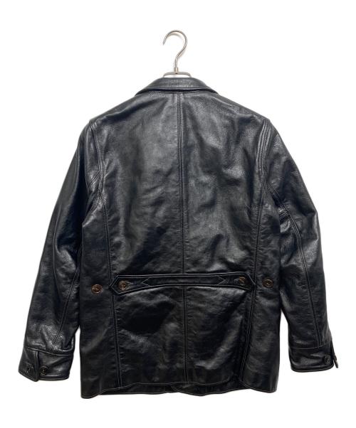 Joe McCOY（ジョーマッコイ）Joe McCOY (ジョーマッコイ) レザーカーコート ブラック サイズ:38の古着・服飾アイテム