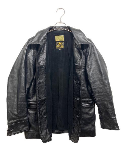 Joe McCOY（ジョーマッコイ）Joe McCOY (ジョーマッコイ) レザーカーコート ブラック サイズ:38の古着・服飾アイテム