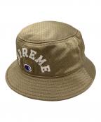 Champion×SUPREMEチャンピオン×シュプリーム）の古着「バケットハット」｜ゴールド