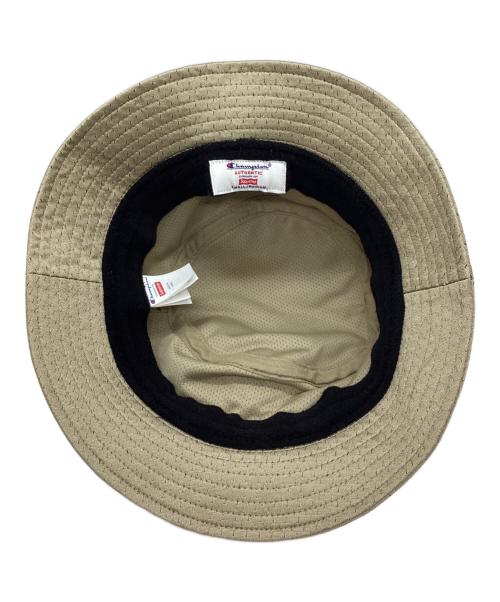 Champion（チャンピオン）Champion (チャンピオン) SUPREME (シュプリーム) バケットハット ゴールド サイズ:SMALL/MEDIUMの古着・服飾アイテム
