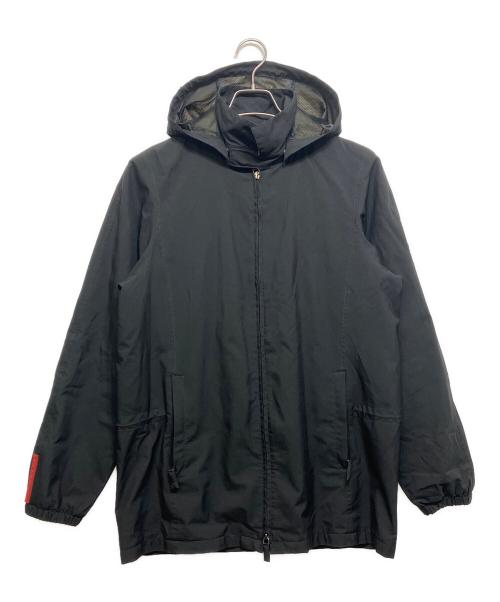 PRADA SPORTS（プラダスポーツ）PRADA SPORTS (プラダスポーツ) フード付ナイロンジャケット ブラック サイズ:44の古着・服飾アイテム