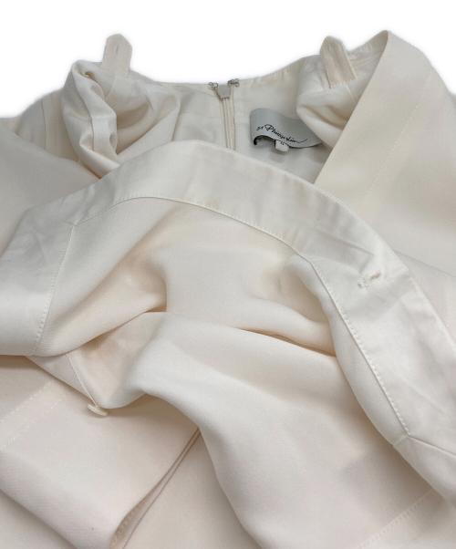 3.1 phillip lim（スリーワンフィリップリム）3.1 phillip lim (スリーワンフィリップリム) スカーフネックショートスリーブワンピースワンピース ホワイトの古着・服飾アイテム