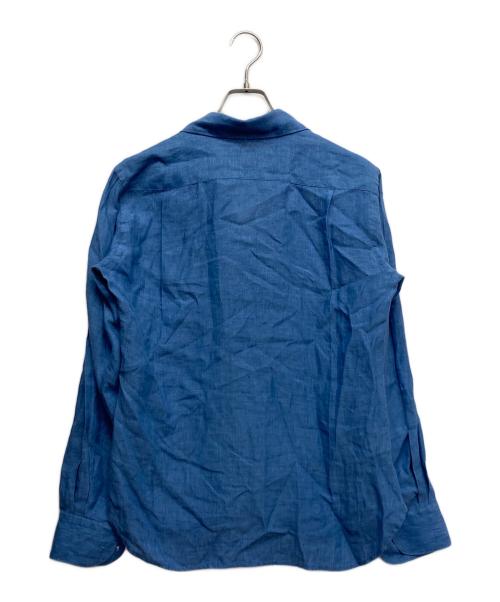 ORIAN vintage（オリアンヴィンテージ）ORIAN vintage (オリアンヴィンテージ) リネンカプリシャツ ネイビー サイズ:Sの古着・服飾アイテム
