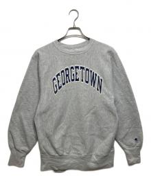 Champion REVERSE WEAVE（チャンピオン リバース ウィーブ）の古着「カレッジプリントスウェット」｜グレー