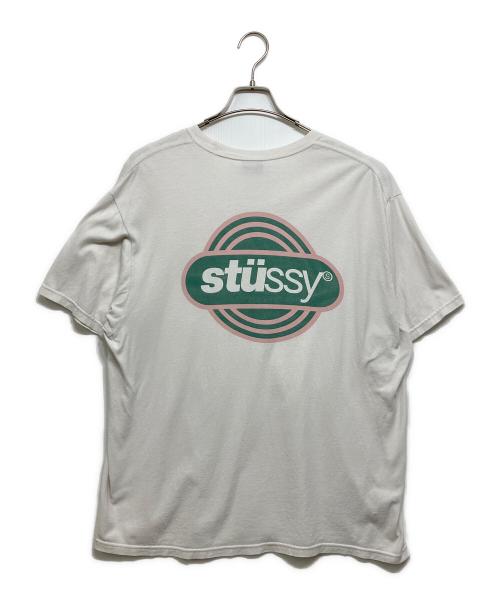 stussy（ステューシー）stussy (ステューシー) プリントTシャツ ホワイト サイズ:Ｌの古着・服飾アイテム