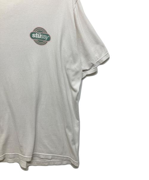 stussy（ステューシー）stussy (ステューシー) プリントTシャツ ホワイト サイズ:Ｌの古着・服飾アイテム