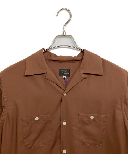 Needles（ニードルズ）Needles (ニードルズ) Cut-off Bottom One-Up Shirt - Pe/R Twill ブラウン サイズ:Mの古着・服飾アイテム