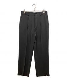 N.HOOLYWOOD（エヌ ハリウッド）の古着「1TUCK TROUSERS」｜チャコールグレー