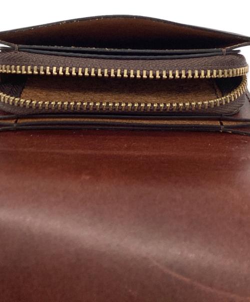 SLOW（スロウ）SLOW (スロウ) round short wallet レッドブラウンの古着・服飾アイテム