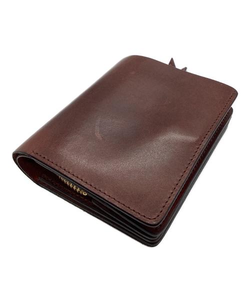 SLOW（スロウ）SLOW (スロウ) round short wallet レッドブラウンの古着・服飾アイテム