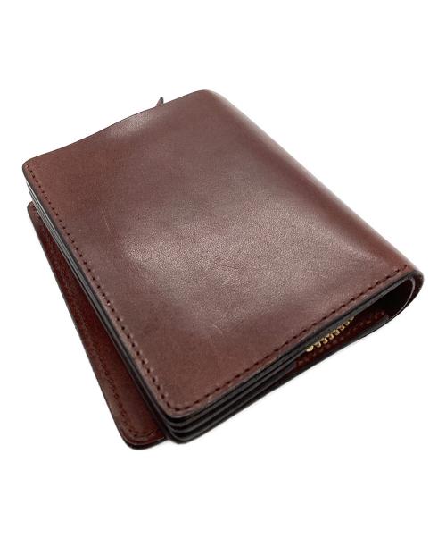 SLOW（スロウ）SLOW (スロウ) round short wallet レッドブラウンの古着・服飾アイテム