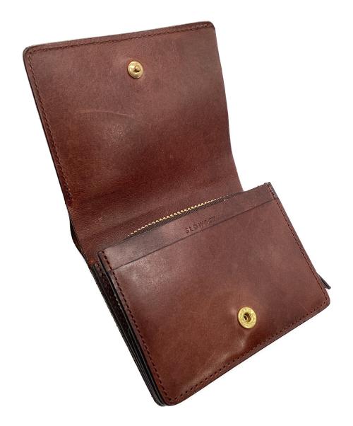 SLOW（スロウ）SLOW (スロウ) round short wallet レッドブラウンの古着・服飾アイテム