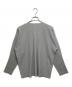 HOMME PLISSE ISSEY MIYAKE (オム プリッセ イッセイ ミヤケ) プリーツカーディガン グレー サイズ:2：23000円