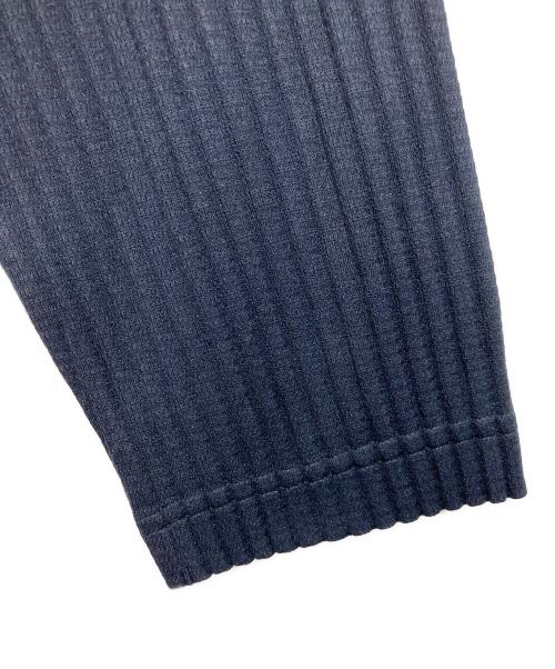 HOMME PLISSE ISSEY MIYAKE（オム プリッセ イッセイ ミヤケ）HOMME PLISSE ISSEY MIYAKE (オム プリッセ イッセイ ミヤケ) BASICS ジップアッププリーツブルゾン ネイビー サイズ:2の古着・服飾アイテム
