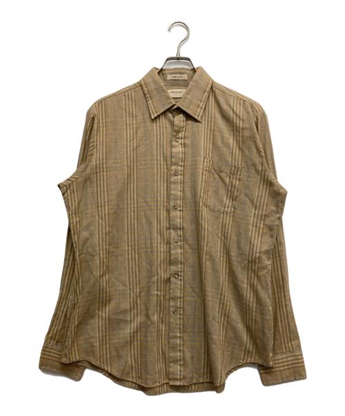 ARROW（アロー）ARROW (アロー) ヴィンテージチェックシャツ ブラウン サイズ:Lの古着・服飾アイテム