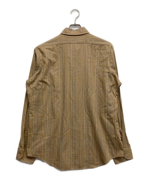 ARROW（アロー）ARROW (アロー) ヴィンテージチェックシャツ ブラウン サイズ:Lの古着・服飾アイテム