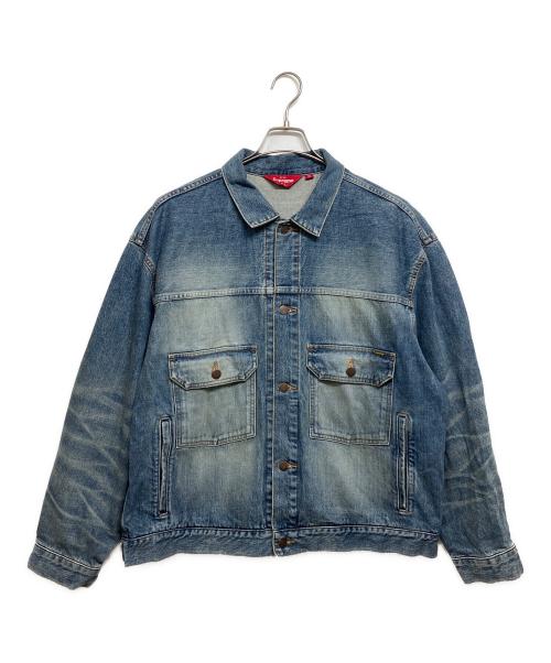 SUPREME（シュプリーム）SUPREME (シュプリーム) Distressed Selvedge Trucker Jacket インディゴ サイズ:Lの古着・服飾アイテム