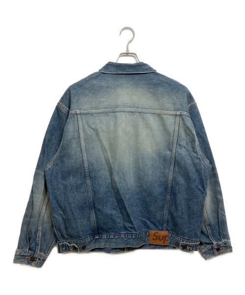 SUPREME（シュプリーム）SUPREME (シュプリーム) Distressed Selvedge Trucker Jacket インディゴ サイズ:Lの古着・服飾アイテム