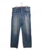 SUPREMEシュプリーム）の古着「Distressed Loose Fit Selvedge Jean」｜インディゴ
